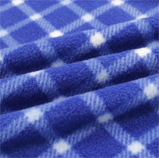 Plaid Polar Fleece Fabric