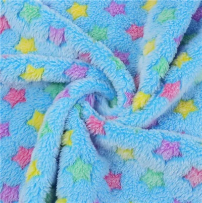 Star Printed Coral Velvet audinys