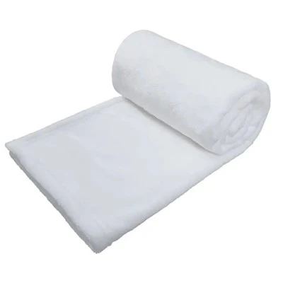 Balta Polar Fleece antklodė