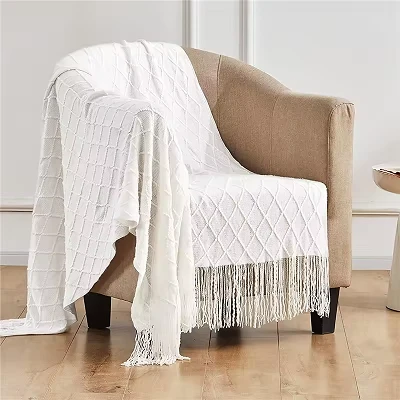 Akrilo megzta sofa mesti antklodę