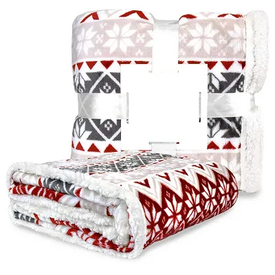 100%poliesterio kalėdinė antklodė