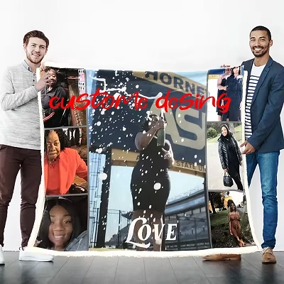 White Blanket With Logo